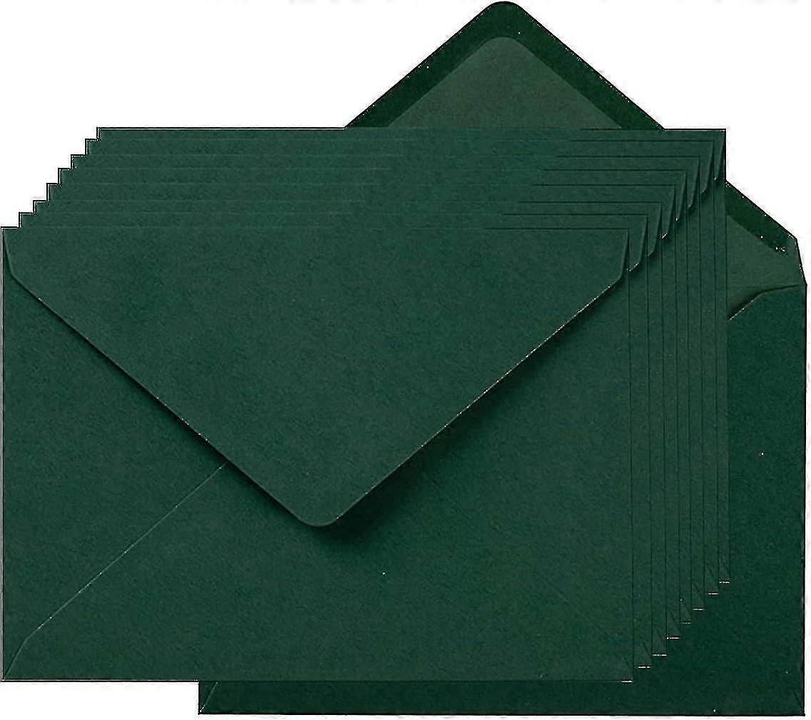 100 stykker A7 Selvforseglingskonvolutter Fargerike 5x7 konvolutter for gratulasjonskort, bursdag, bryllup, g