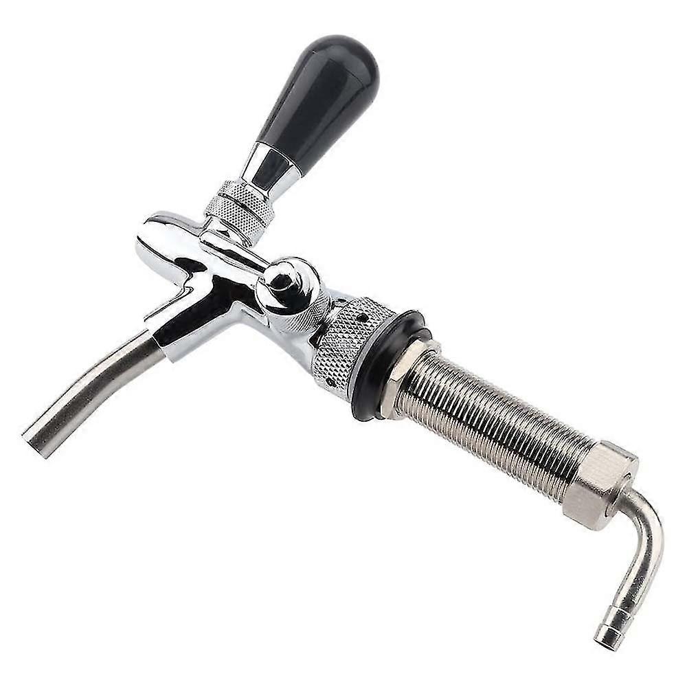 Adjustable Draft Beer Faucet Chrome Plating With 4 Inch Shank Home Brewing Kegging Homebrew Kegerator Draft Beer Tap