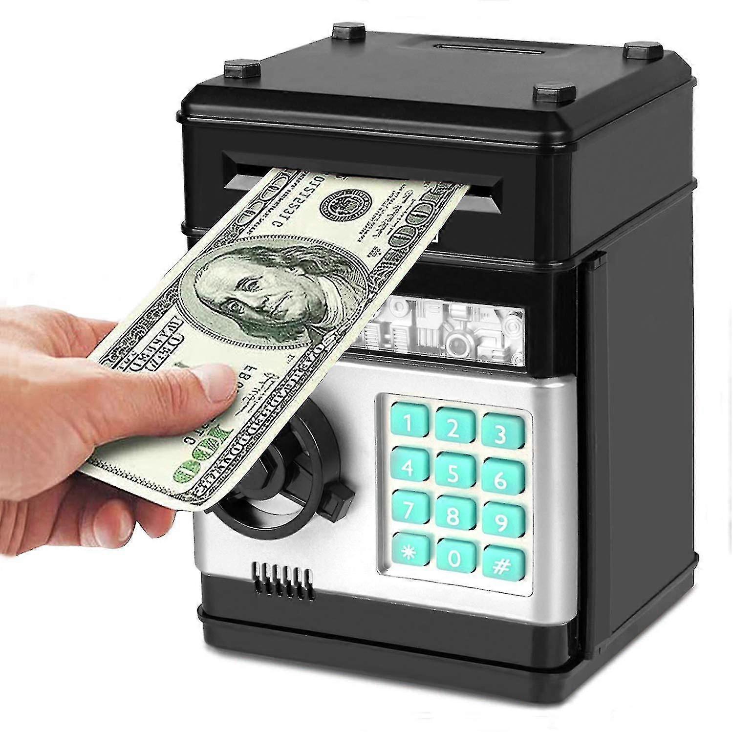 Money Box Kids Atm Bank Electronic Password Piggy Bank Mini Atm Money Safe  Cash Coin Money Bank For Kids | Fruugo SK