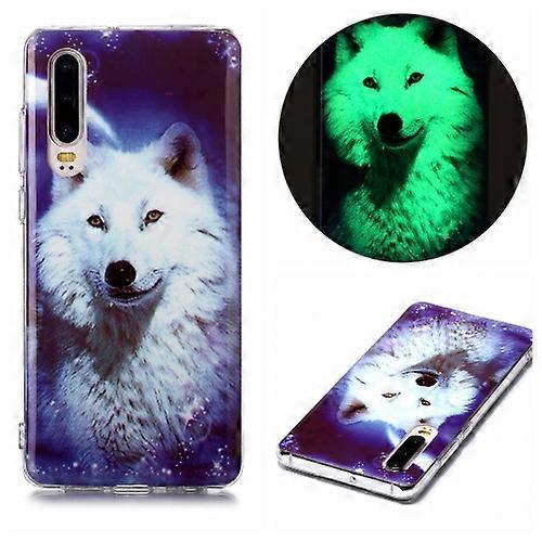 For Huawei P30 Luminous TPU Soft Protective Phone Case