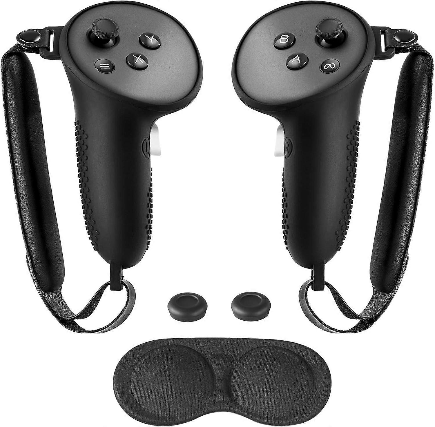 Controller Grips for Meta Quest 3 Accessories, Adjustable Knuckle Straps for Touch Plus Controllers