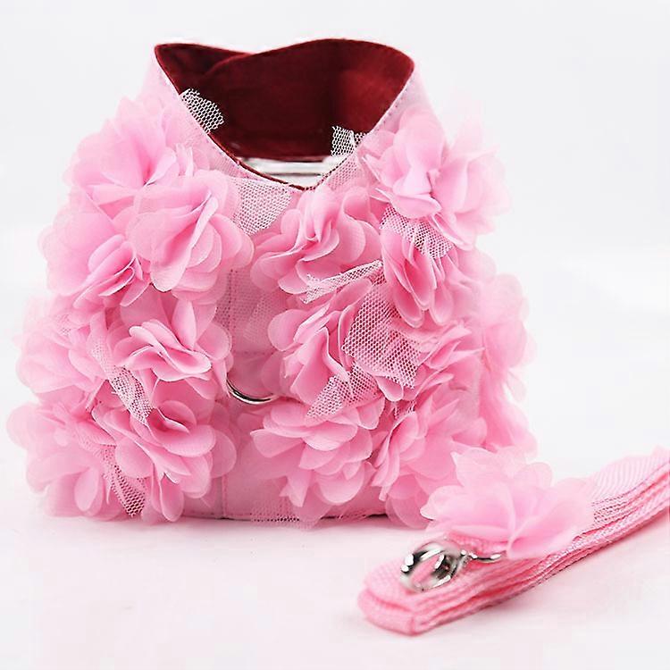 Three  Dimensional Flower Leash Dog Cat Pet