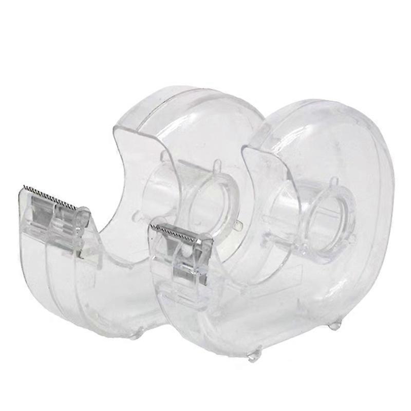2pcsClear Adhesive Tape RollsAdhesive Roll Tape Dispensers