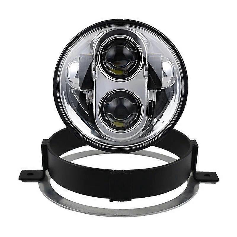 5 3/4" LED Headlight For Honda VTX Kit with Bracket and Hardware - Plug and Play (Generation III) - 2002-2008 VTX 1800 VTX 1300