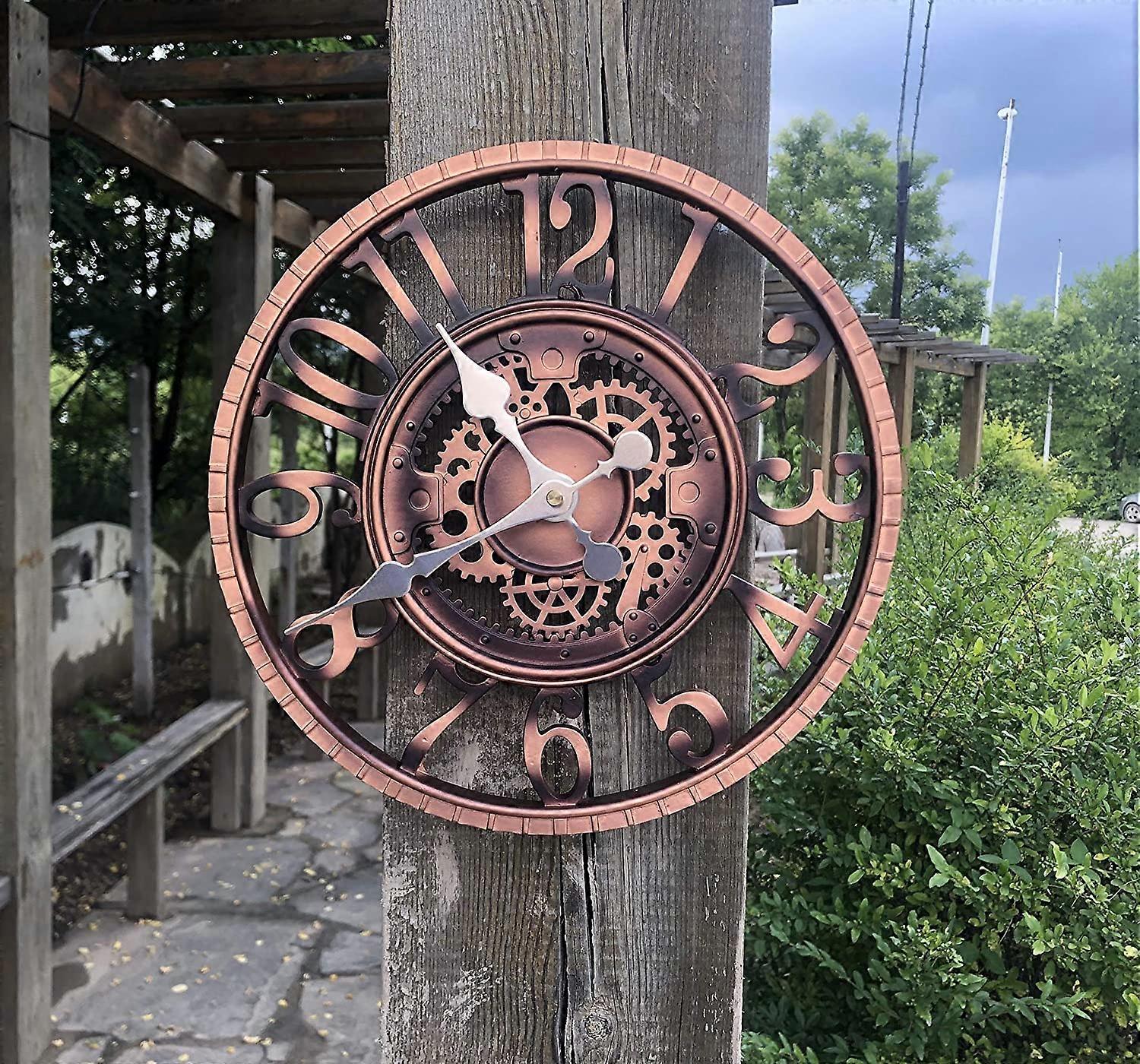 Large Retro Garden Clock