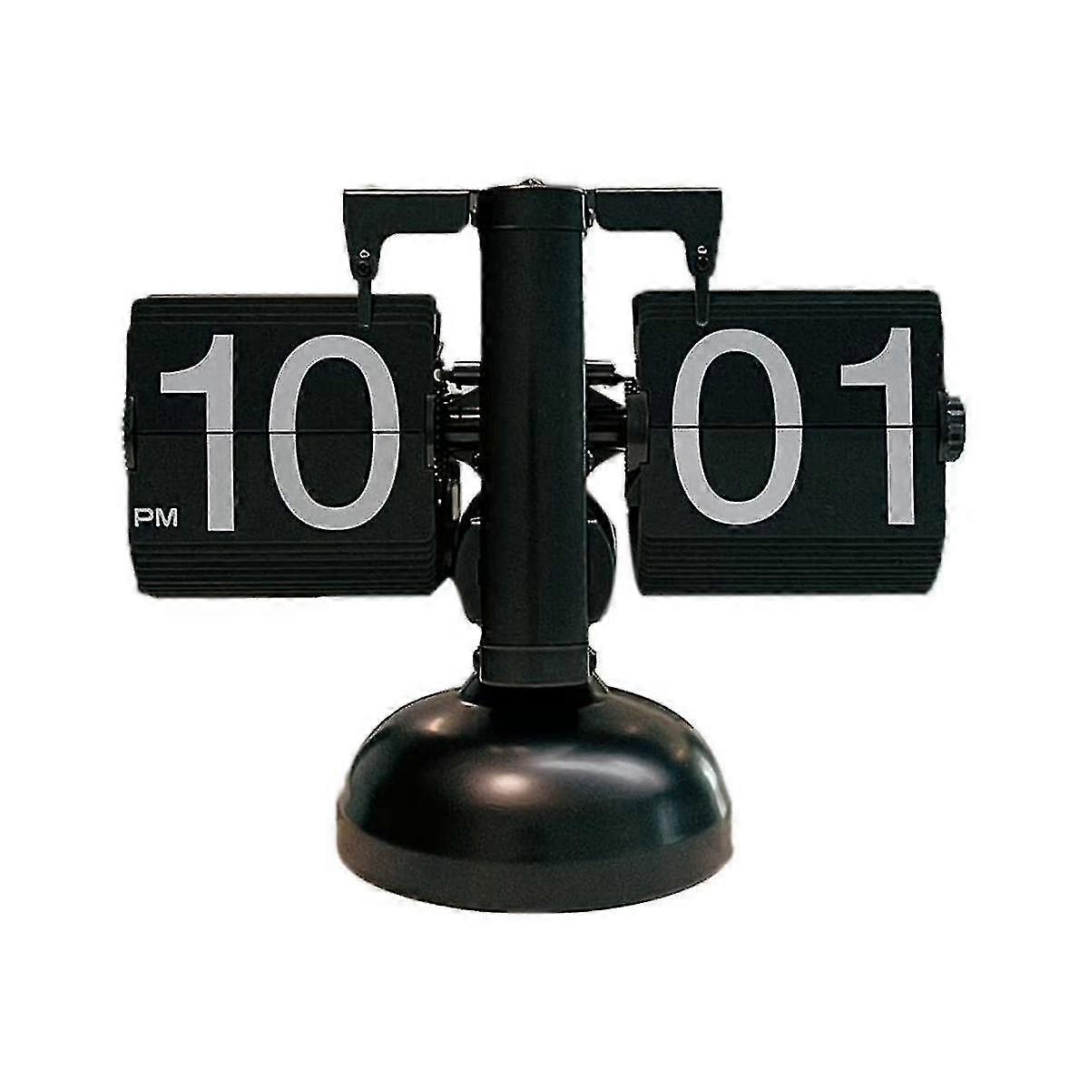 Flip Desk Clock, Retro Retro Automatic Flip Clock Desk Clock Desk Clock Big Number Home Office Scho