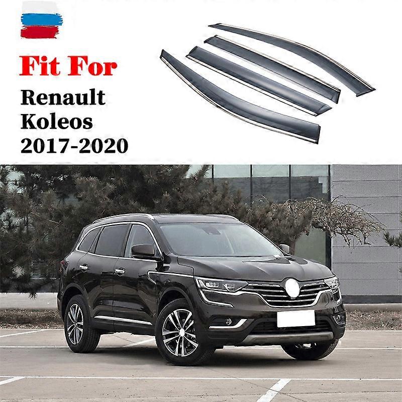 For Renault Koleos 2017-2020 window visor car rain shield awning trim cover Side Window Deflector Door Rain Shield Accessories
