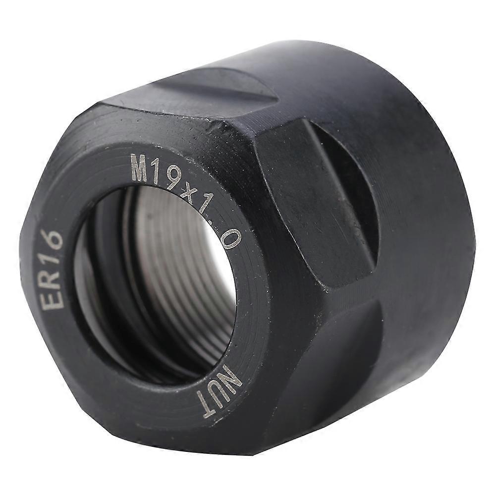 Collet Clamping Nut for CNC Milling Chuck Holder Lathe ER16 A&amp;M Type M19*1.0 Black