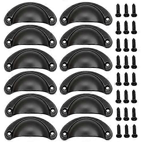 13 Pieces Semicircular Shell Shape Pull Handle Knobs,Cup Shaped Handles