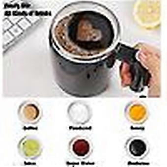Self-Stirring Coffee Mug – Rechargeable Magnetic Mixing Mug With Lid, 400ml Stainless Steel (White)