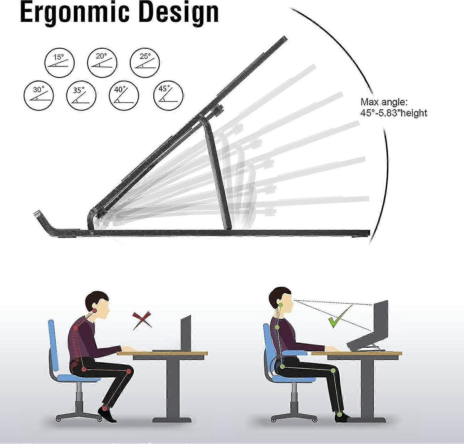 Laptop Stand, Adjustable Aluminum Ventilation