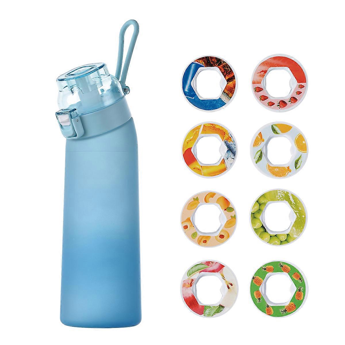 Drinking bottle with flavour, bottle starter set purple bottle original, drinking bottle with fragrance pods.