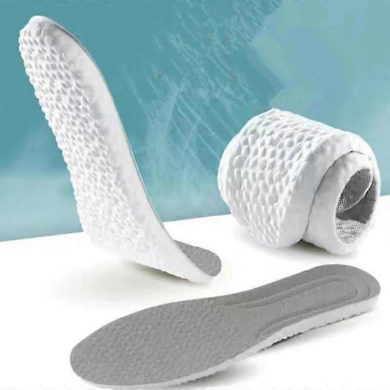 1 Pair Shock Absorbing Shoe Insoles Elastic Honeycomb Sneaker Inserts Breathable Memory Insoles for Men and Women Shoe Lifts Men Soft Replacement Shoe