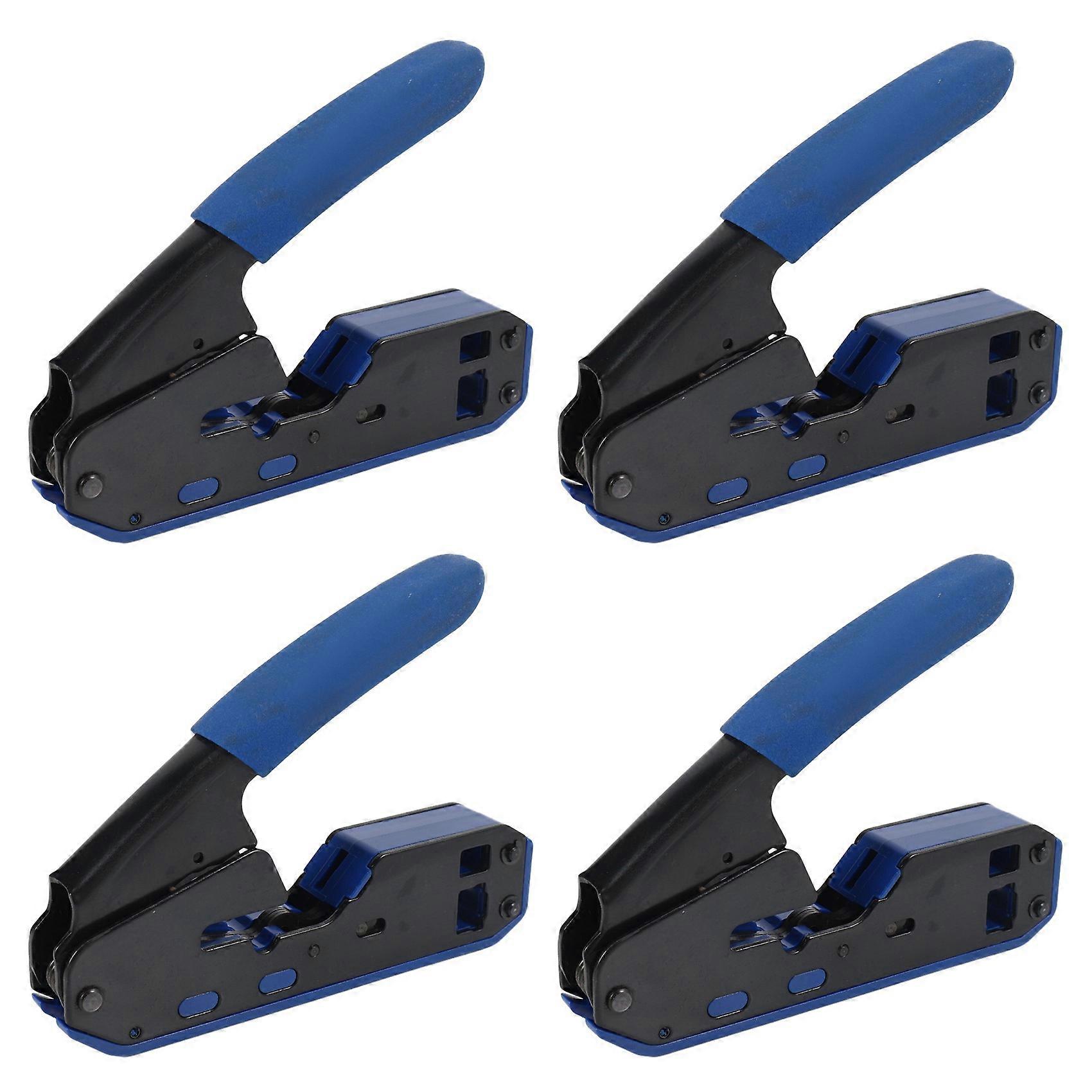 4X RJ45 Tool Network Crimper Rj45 Crimping Tool Stripper Cutter for Rj45 Cat6 Cat5E Cat5 Rj11 Rj12