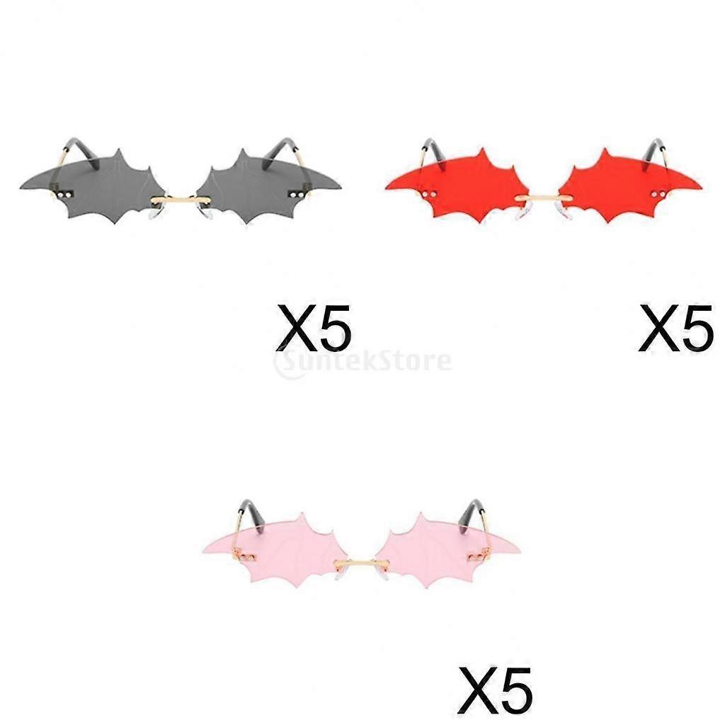 15 Pezzi Moda Piccolo Rimless Bat Eyewear