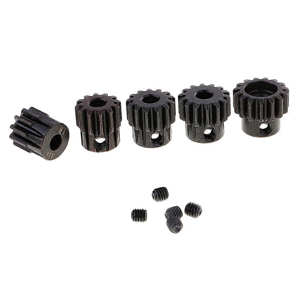 QUARKZMAN Ensemble 5 Pignons M1 Mod1 13T-17T Acier Trempé Avec Accouplement 3,17mm Voiture RC