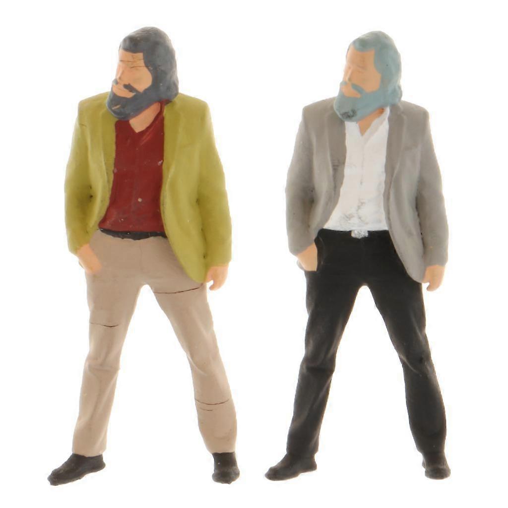 3x 1:64 Scale Plastic People Sand Table Railway Scenery for Fire Wheel