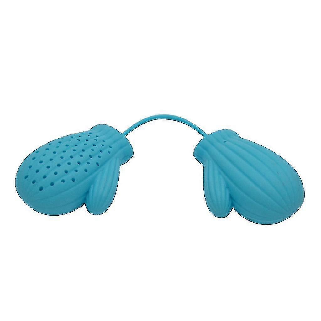 Loose Tea Infuser Leaf Strainer Filter Diffuser Herbal Spice Xmas Glove Red