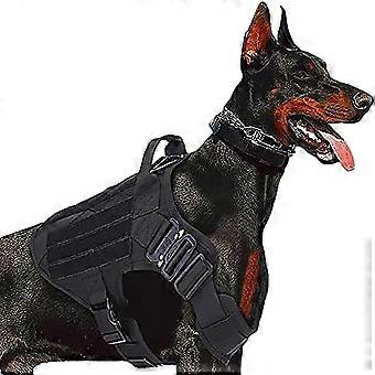 Dog Harness Adjustable Waterproof Nylon Vest for Training Walking and Hiking with Carry Handle