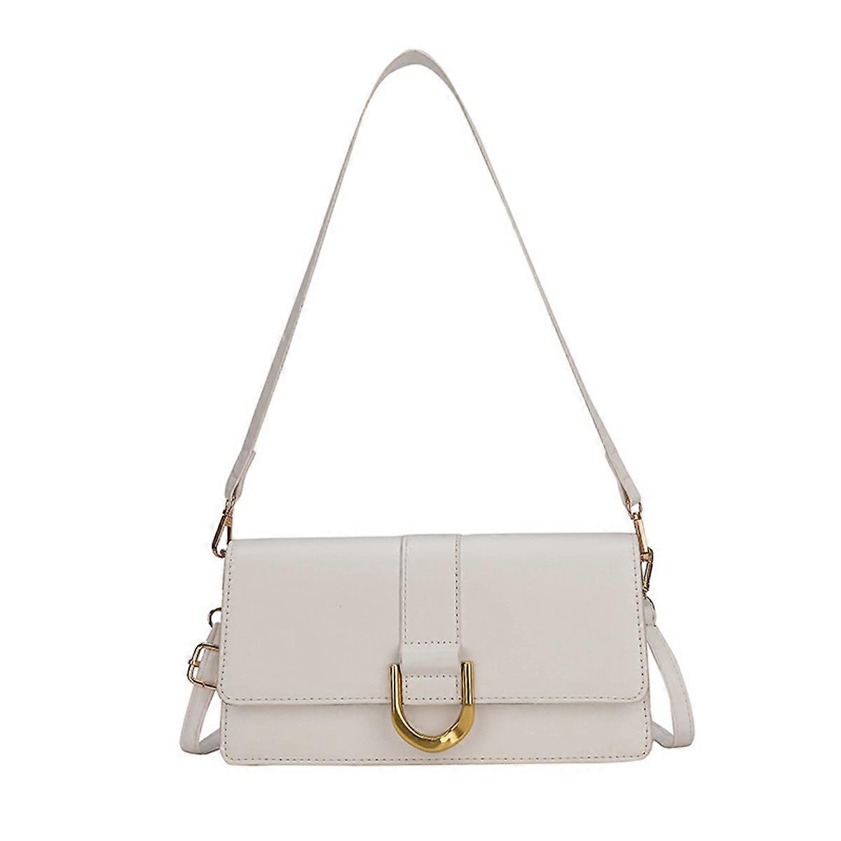 Mode konstläder axelväska underarmsväska dam baguette väska crossbody väska