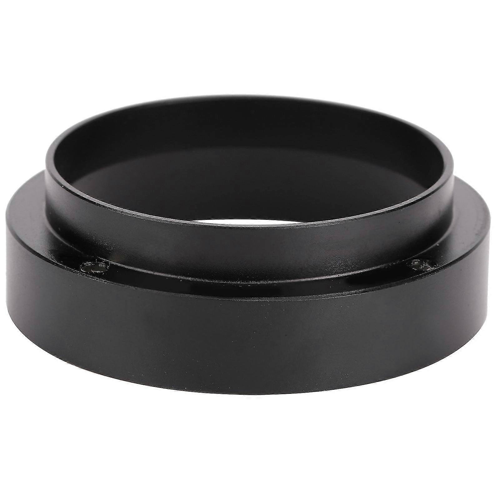 Coffee Powder Dosing Ring Funnel - Magnetic Replacement Coffee Maker Accessory (Black, 58mm)