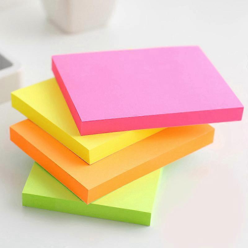 Sticky Notes 76*51mm Self-Stick Notes 4 Bright Color 5 Pads, 100 Sheets/Pad(500pcs, multicolor)