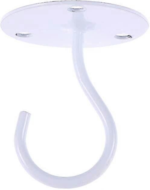 Empty Hook Cabinet Floor Wardrobe Lantern Mosquito Net Ceiling Hook (white) (1pcs)