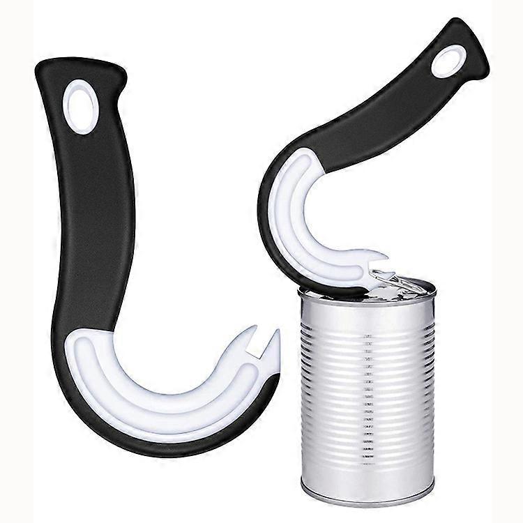 2PCS Easy Open Ring Can Opener Easy Pull Can Opener Manual Ring Pull Can Opener for Ring Pull Cans Tin Cans Bottles