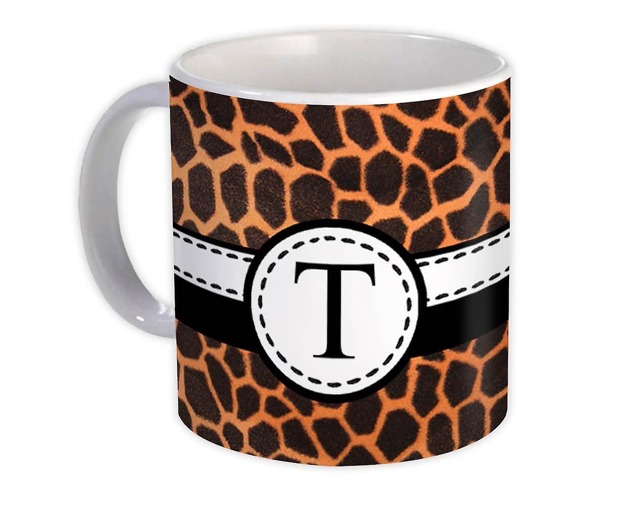 Gift Mug: Monogram Letter T Animals