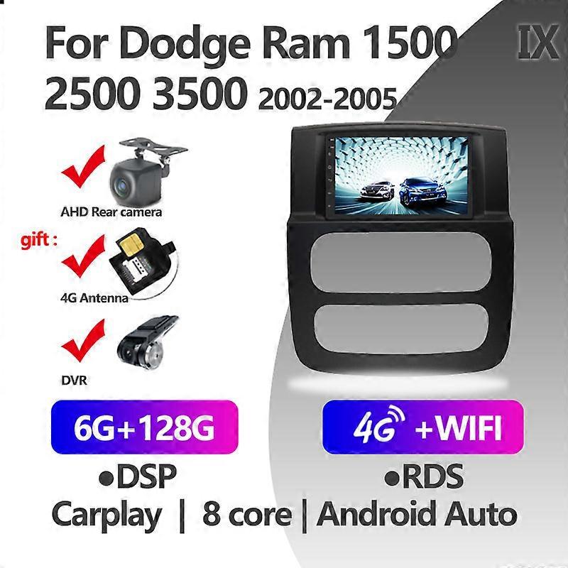 7 Inch Android 10 Car 6G+128G For Dodge Ram 1500 2500 3500 2002 2003 - 2005 Frame GPS Navigation Multimedia Player No 2 Din DVD