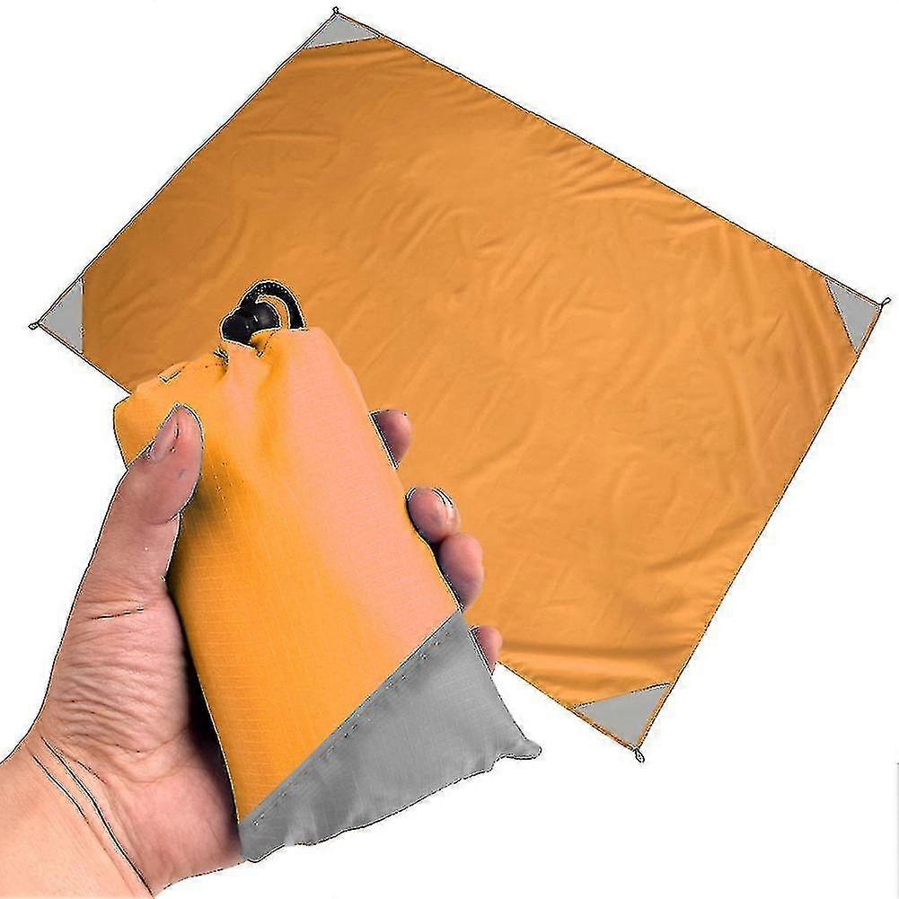 Outdoor Camping Mat Waterproof And Convenient Foldable Picnic Mat Lawn Moisture-proof Mat Polyester Plaid Beach Mat-easily Fits Into Small Bag, Washab