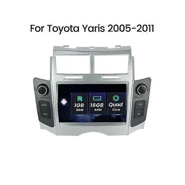 Système Android intelligent Sans fil CarPlay Android Auto Autoradio Lecteur Multimédia pour Toyota Yaris 2005 - 2012 No 2 Din DVD