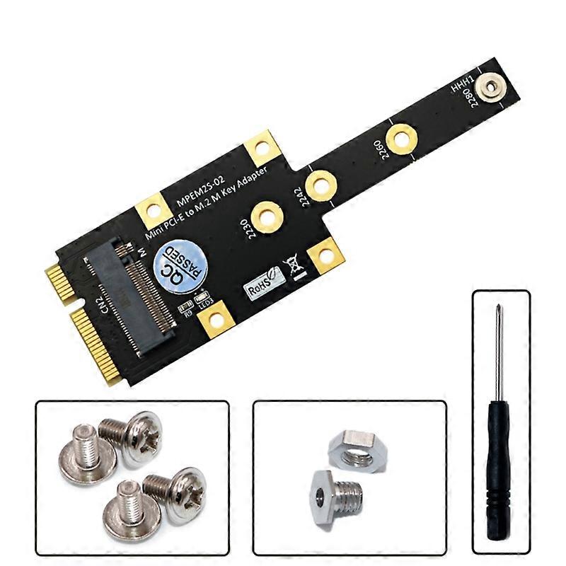 Mini PCI-E MPCIe Interfaces to M.2 NGFF Key-M SSD Adapter Converter Card