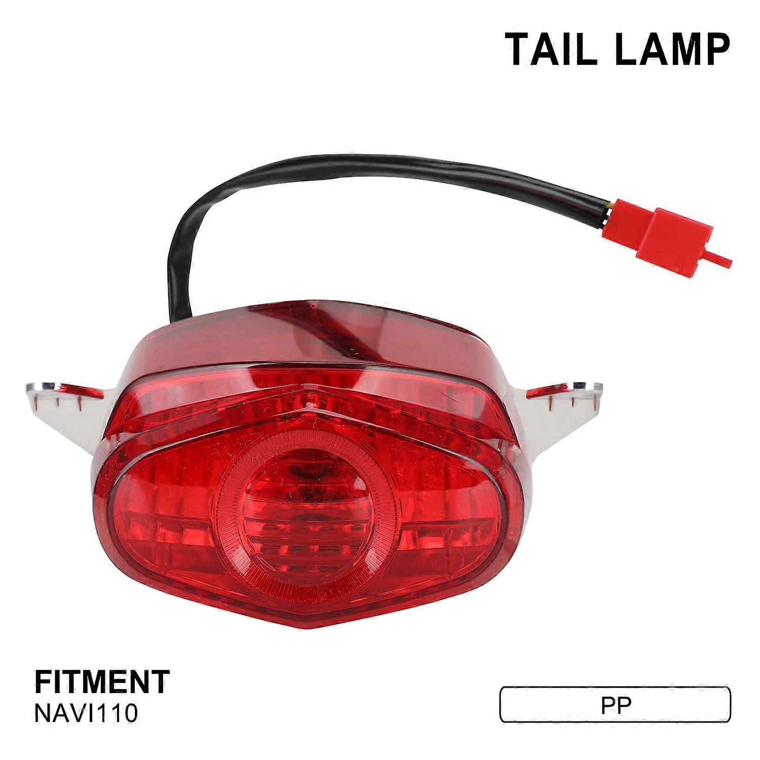 Compatible Navi110 Motorcycle Led High Quality Brake Light Signal Light Pp Material Tail Light Modification Accessories