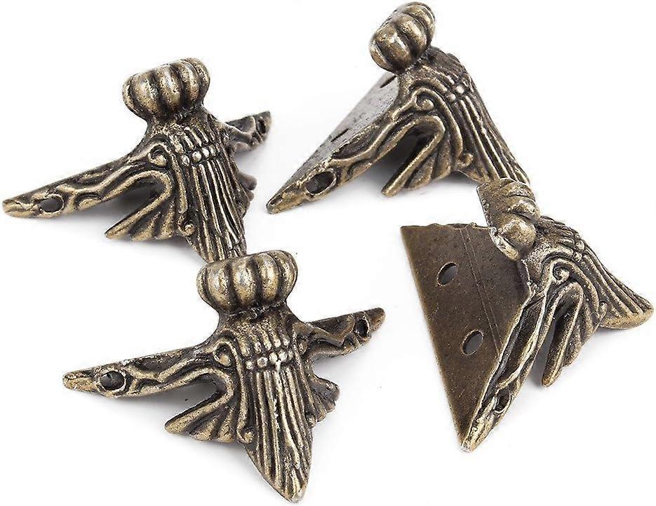 4 small decorative metal corner legs