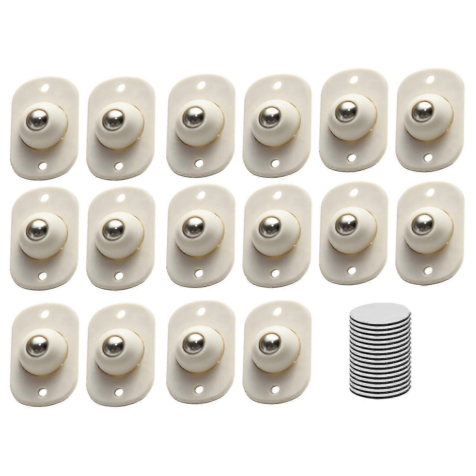 16pcs Rollenrad 360 Grad Drehung Flaschenzüge Behälter Aufbewahrungsbox Selbstkleber