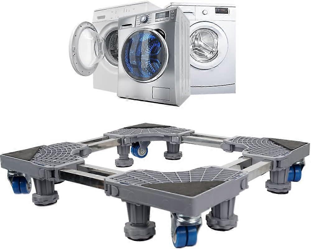 Adjustable Washing Machine Base 45cm-68cm Support Load 300kg Noise Reduction Effect With for Refrigerator/Washing Machine/Dryer
