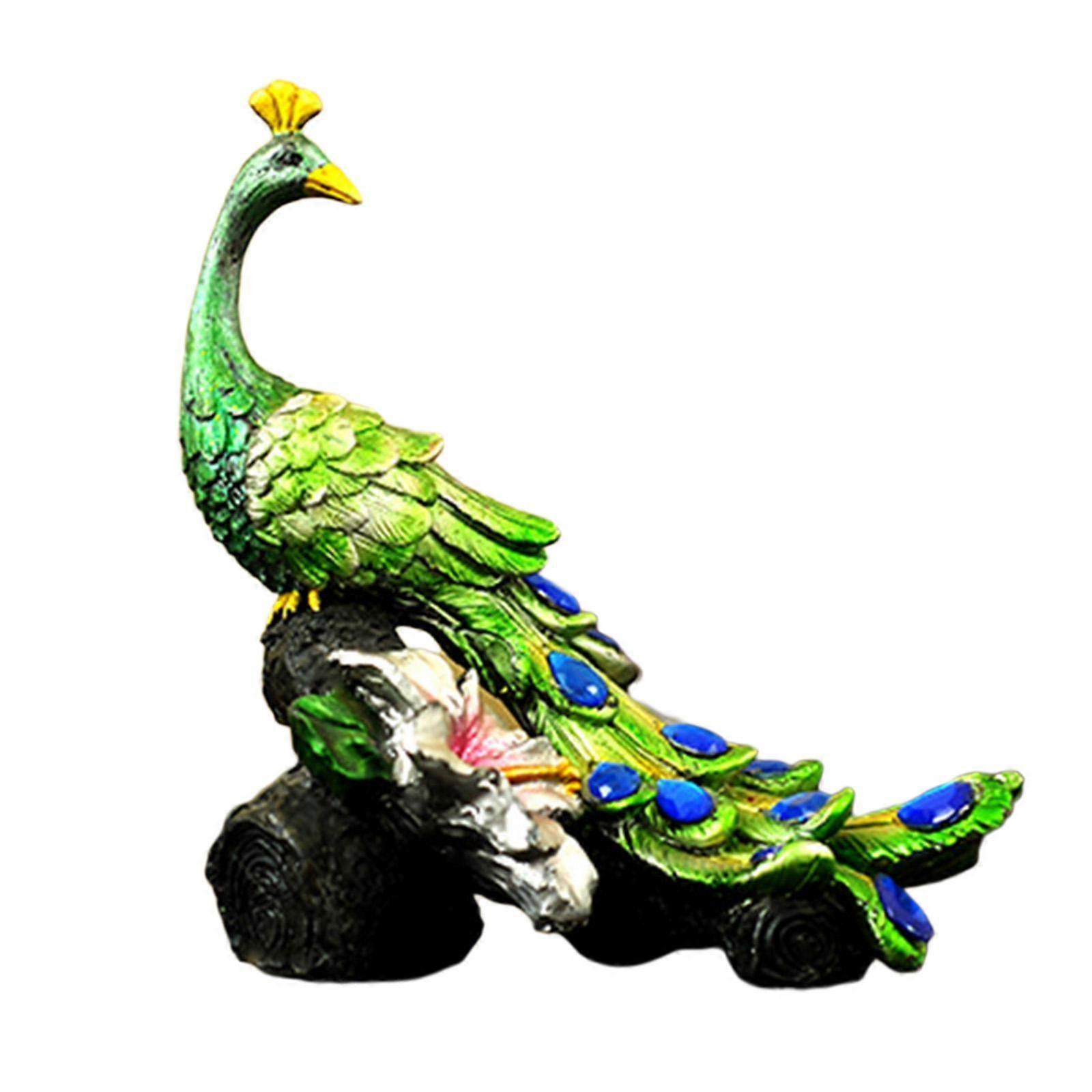 Crystal Miniature Peacock Figurine
