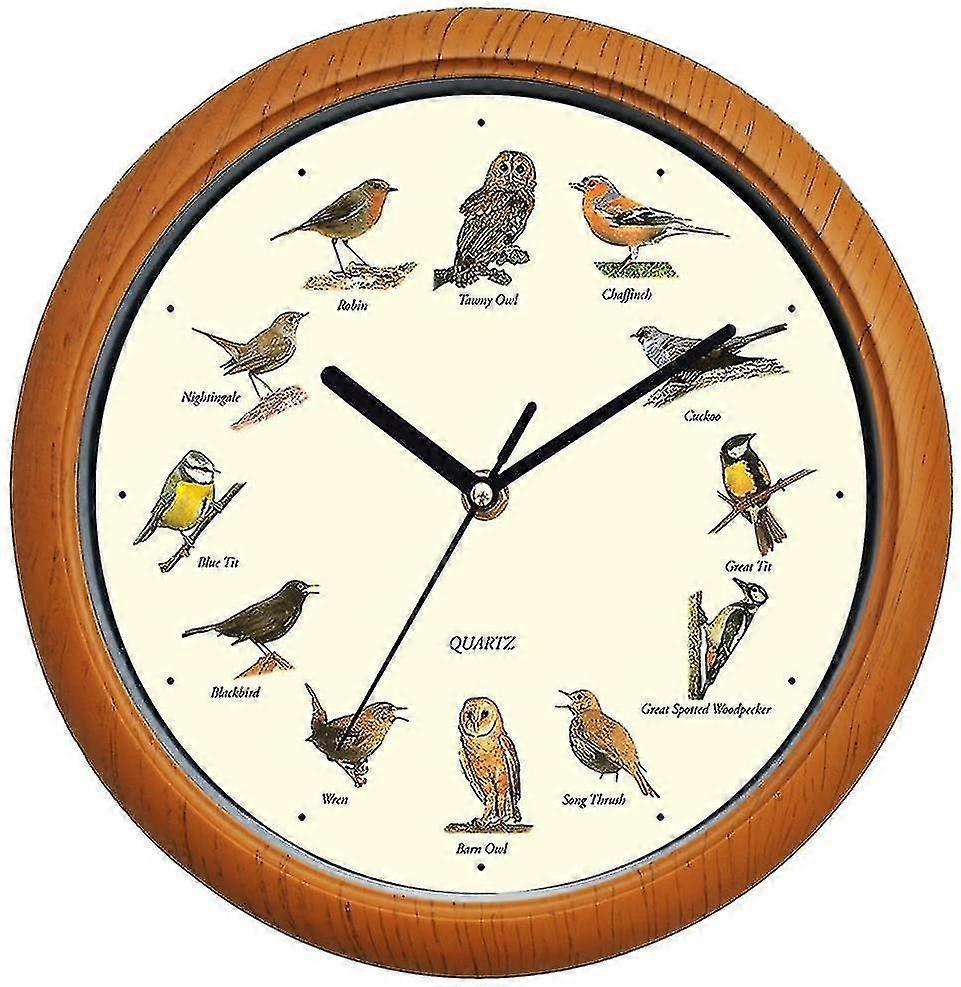 Wall Clock Bird Motif 30.5 Cm