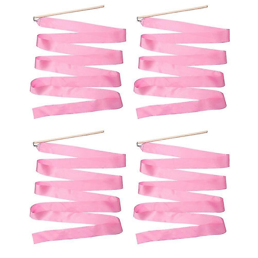 4pcs Gymnastics Ribbons Dancing Gymnastics Ribbons Performance Dancing Ribbons