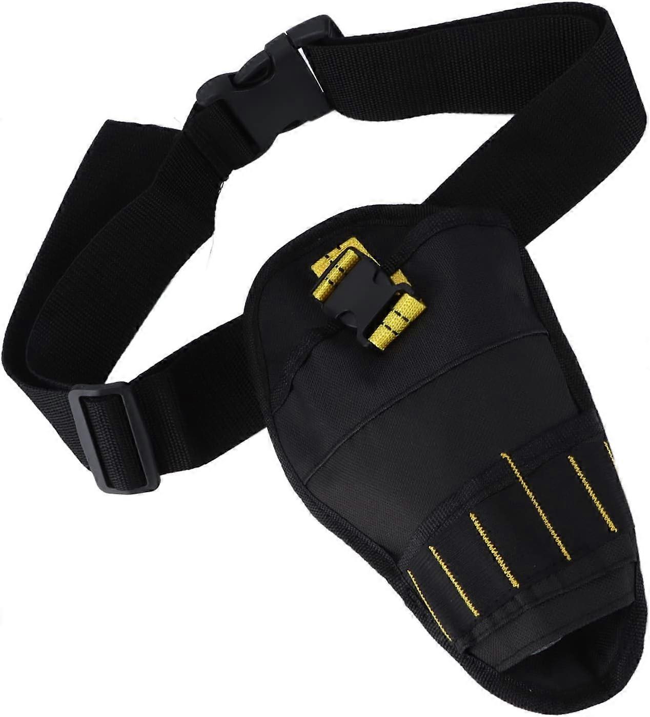 Drill Tool Bag, Multifunctional Oxford Cloth Tool Bag with Belt, Storage Pouch for Tools, Tool Wrench, Screwdriver, Organization