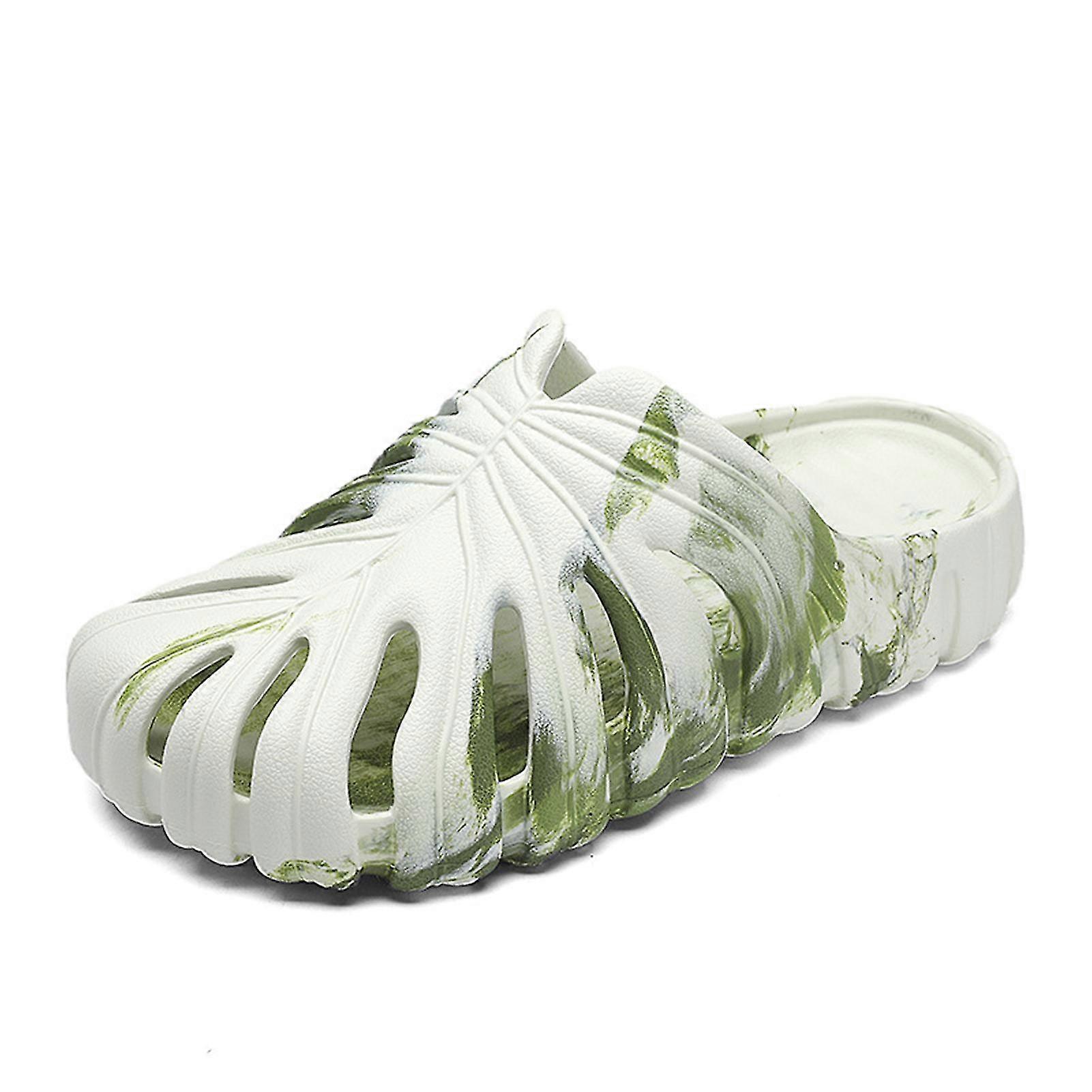 Summer Monstera Pattern Shoes Anti-slip Comfortable Indoors Sandal For Home