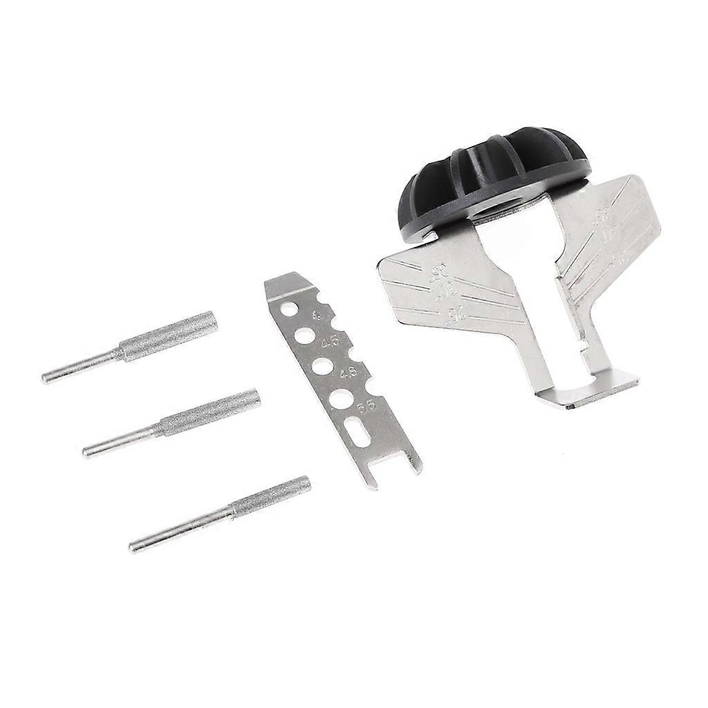 Chain Saw Sharpening Attachment Rotary Power Drill Hand Sharpener Adapter Tool
