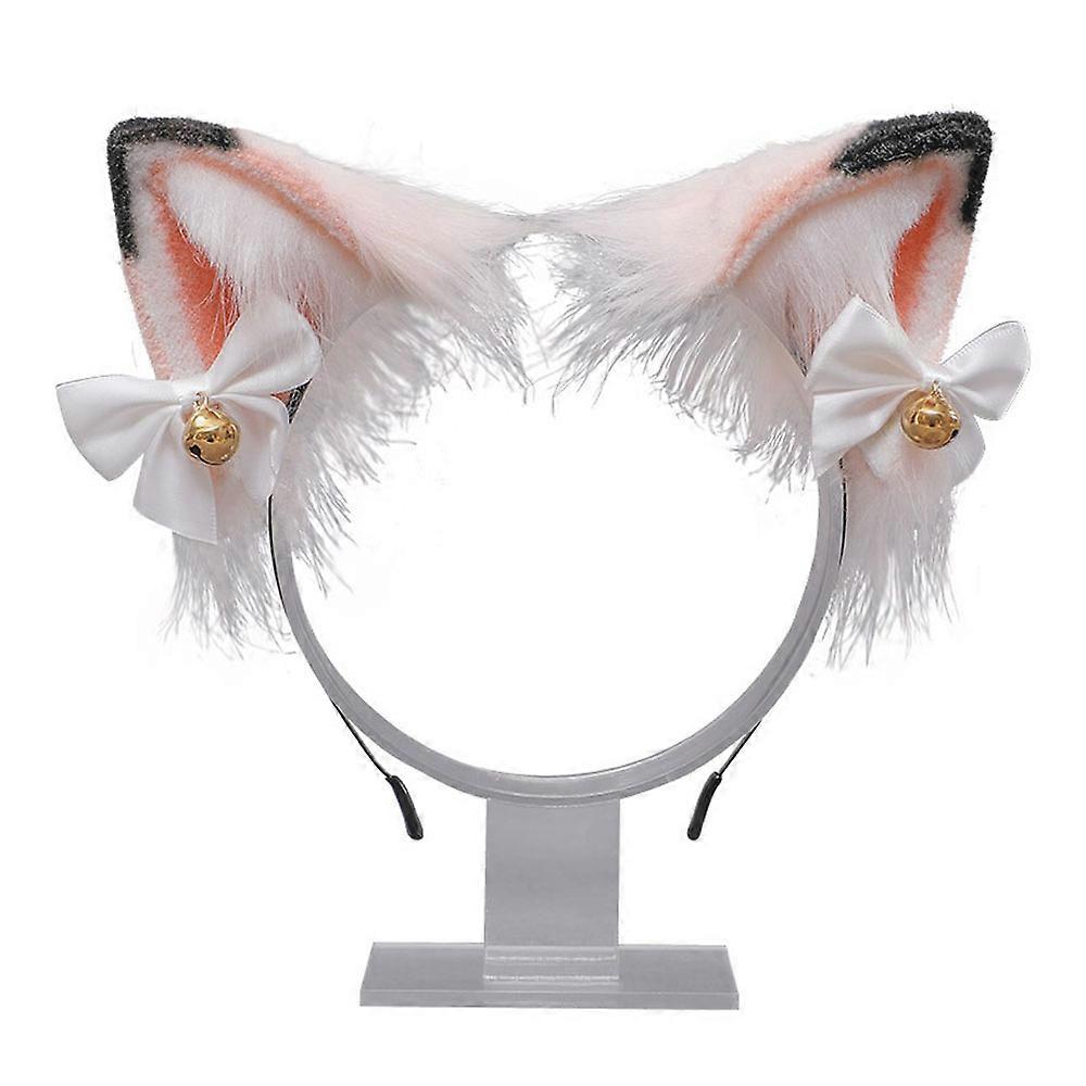 Cat ears headband bell bow headdress