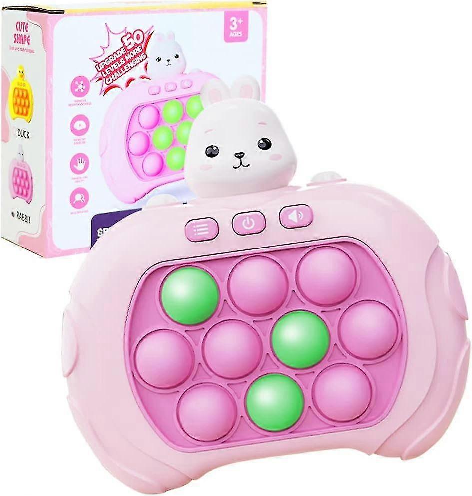 Game Light Up Fidget Toy, Quick Push Game Console, Whack A Mole Game, Decompression Breakthrough Puzzle Pop Game Machine