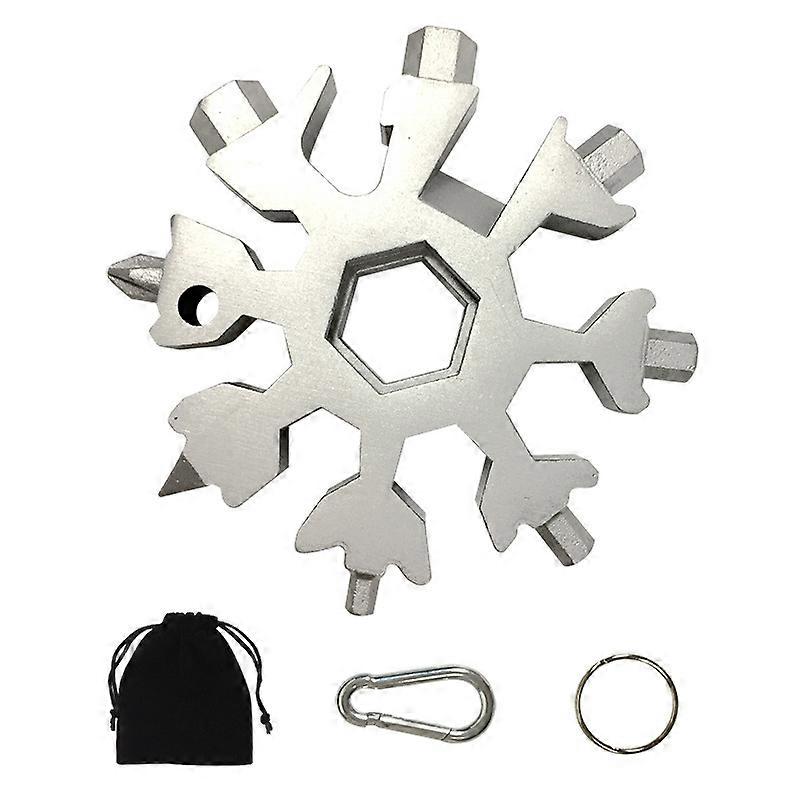 18 in 1 Snowflake Multi Tool, Silver
