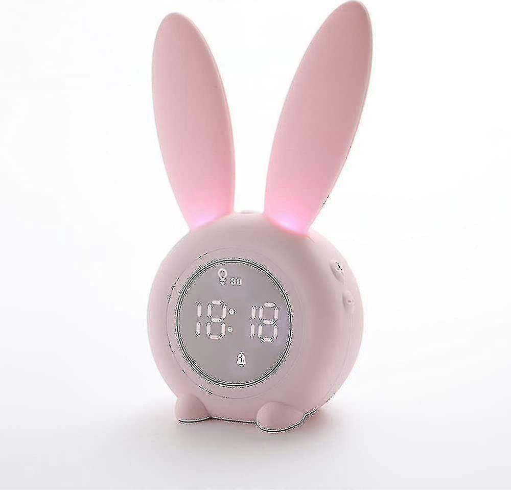 Cute Rabbit Alarm Clock Children's Clock Creative Led Cartoon Clock Alarm Clock Electronic Student Clock