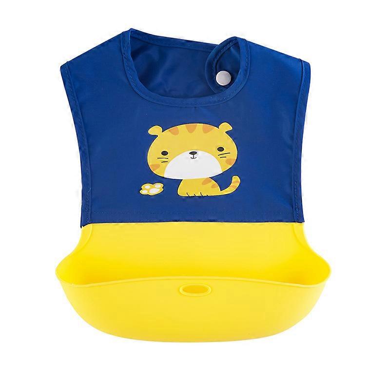 Unisex Baby Silicone Bib with Food Catcher for Infants and Toddlers