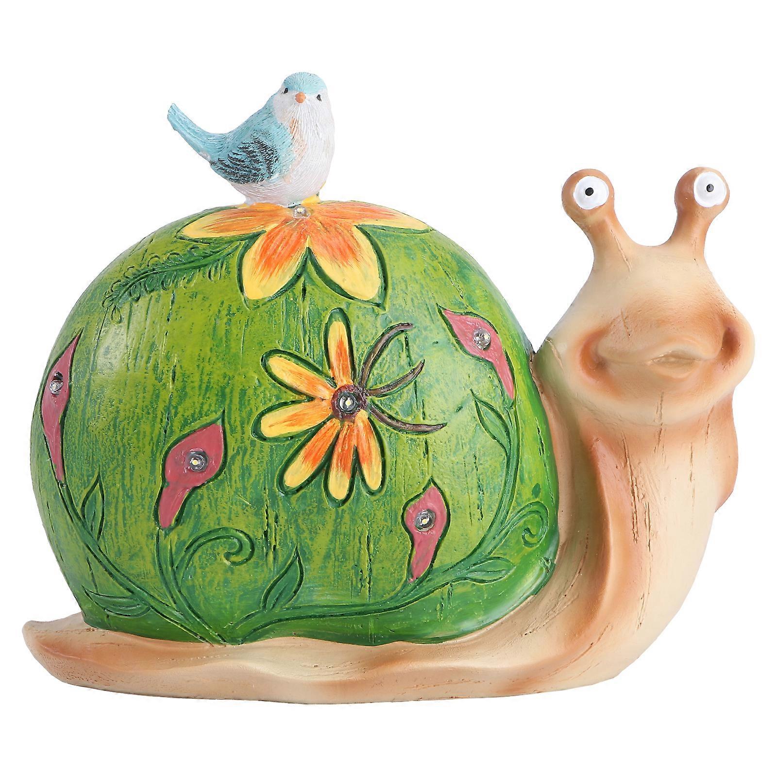 1Pc Snail Shape Solar Light Creative Garden Light Adorable Landscape Lamp