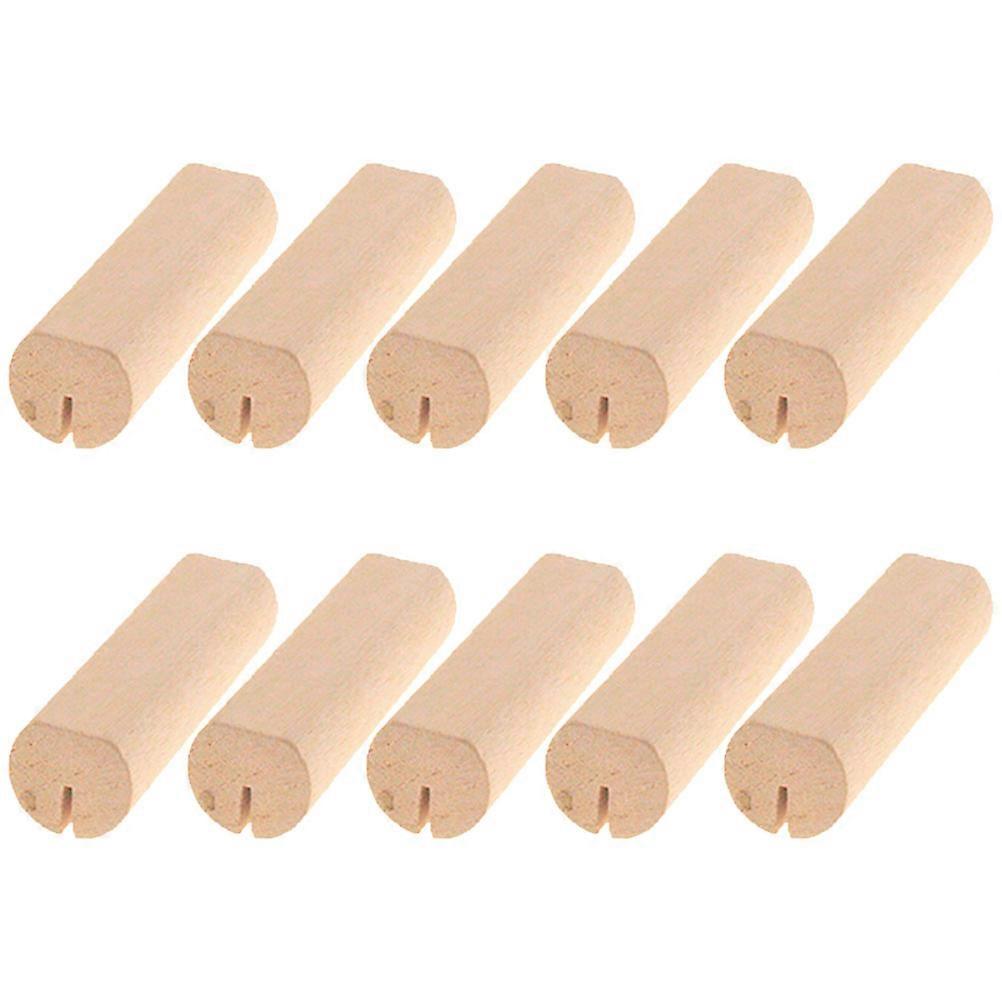 10pcs Place Card Holders Wooden Table Sign Holders Table Number Stands